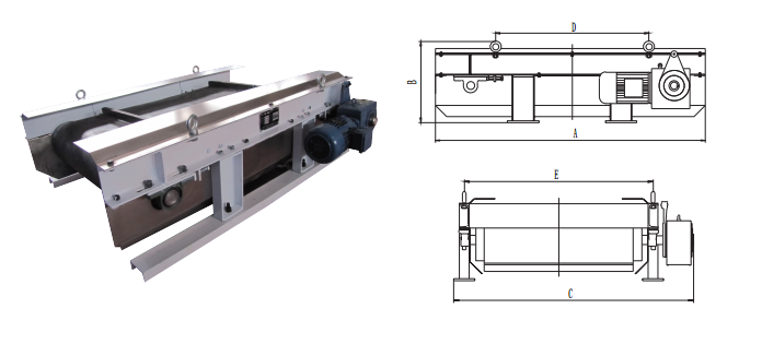 RCYE型自卸式磁性分离机示意图