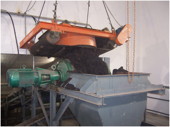 悬挂式强磁除铁器